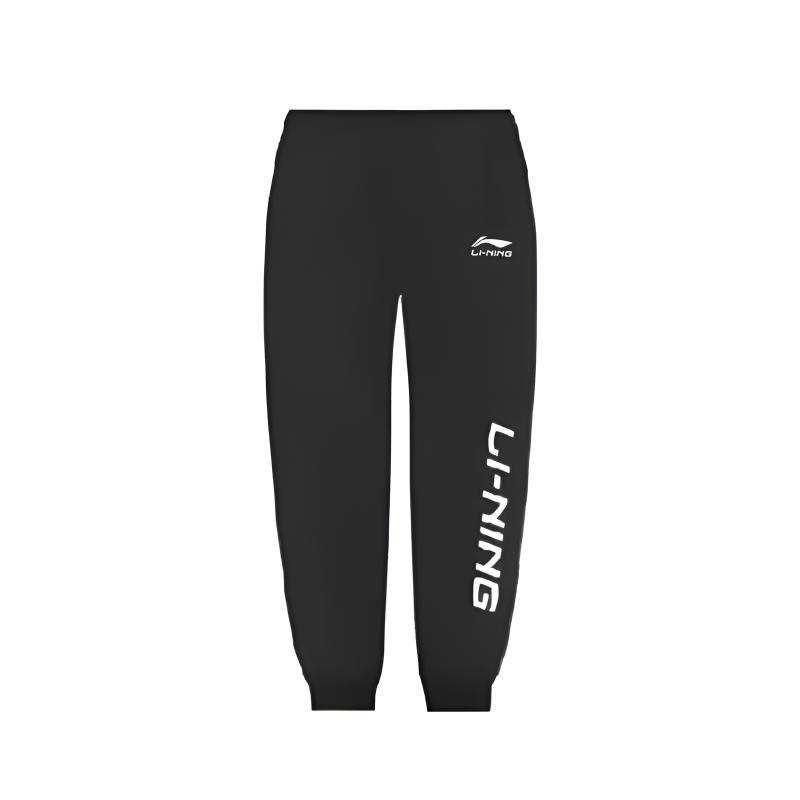 Li-Ning Li Ning Logo Letter Print Fashion Trend Casual Cotton Breathable Fleece Lined Thermal Versatile Cuffed Sweatpants