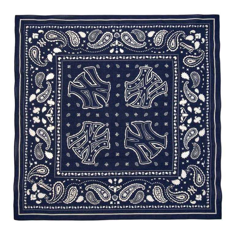 MLB MLB 100% Cotton Headwraps Unisex Marine Blue
