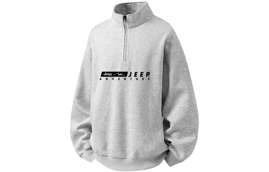 Jeep Jeep Sweatshirts Unisex Stand Collar Moderate Regular