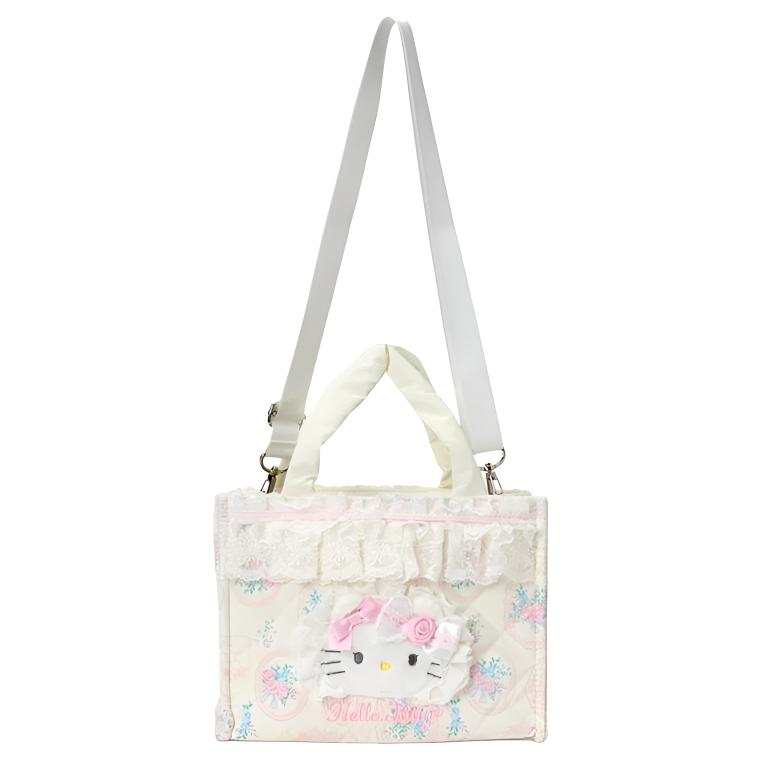 Sanrio Nylon One Shoulder Handbag Women's White
