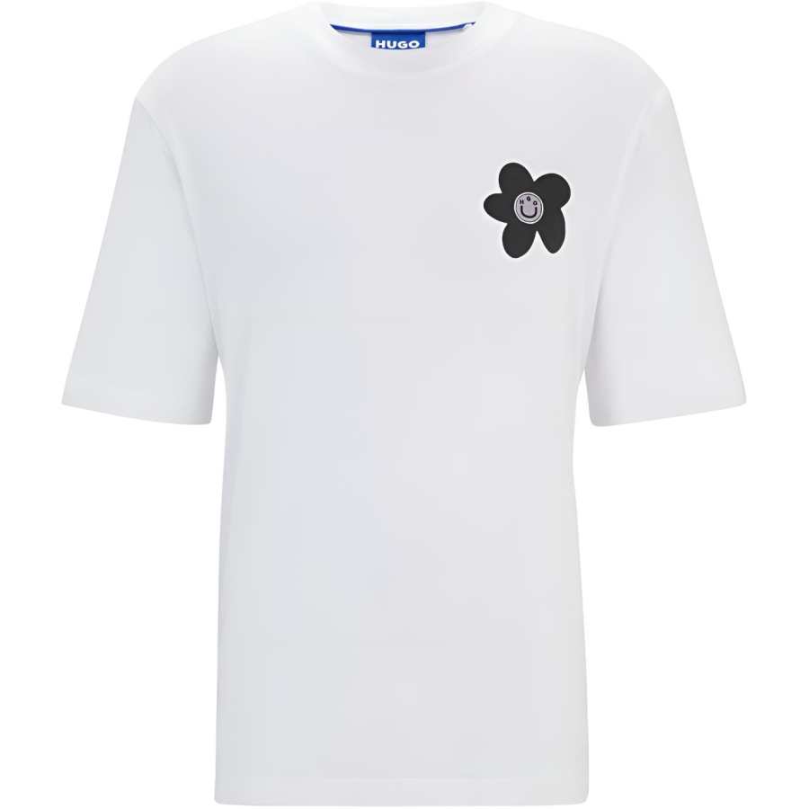 HUGO BOSS T Shirts Men's White Crew Neck Moderate