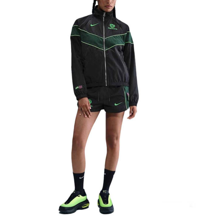 Nike Nike WINDRUNNER Jackets Women's Night Forest/Professional Green/Toxic Green/Toxic Green Stand Collar Moderate Other