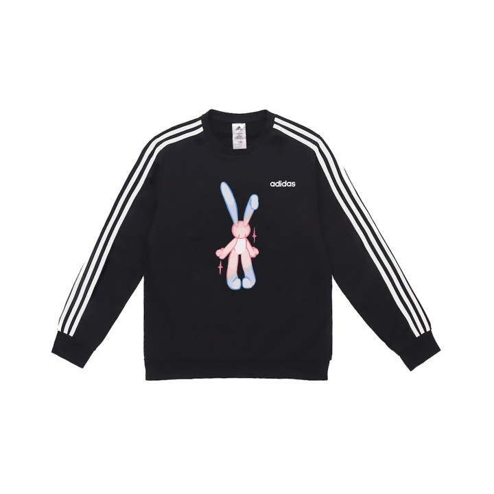 Adidas Adidas Sweatshirts Men's Black Crew Neck Moderate