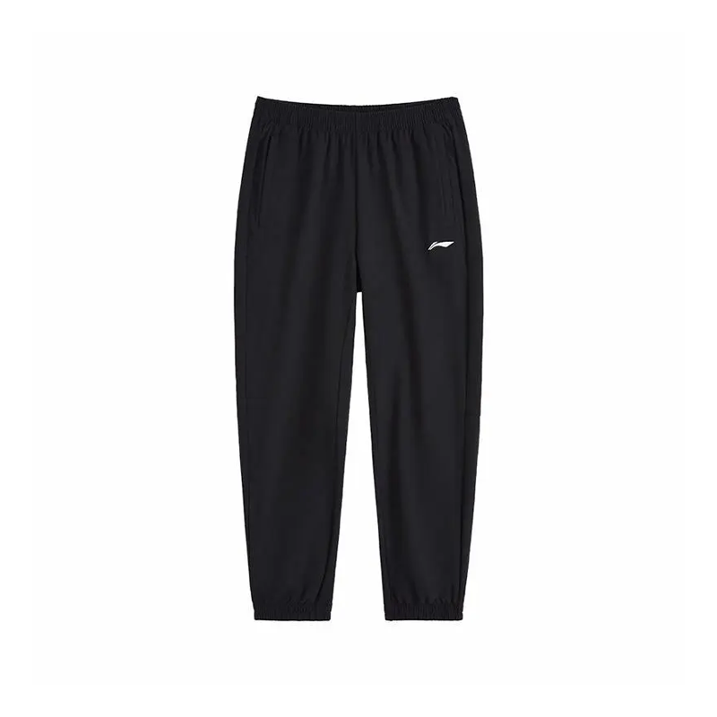 Li-Ning Li Ning Logo Print Minimalist Style Casual Fashion Loose Fit Versatile Fleece Lined Thermal Comfortable Cuffed Pants