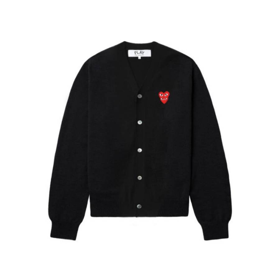 CDG Play Knitwear Unisex V Neck Moderate