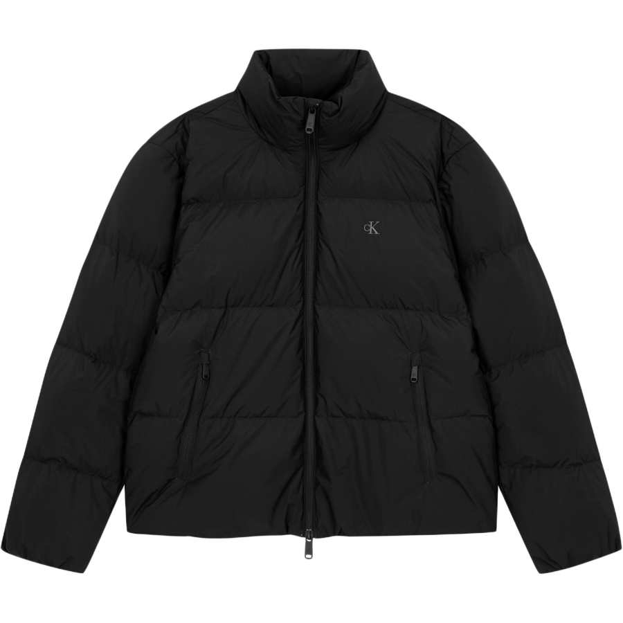 Calvin Klein Down Jackets Men's Black Stand Collar Moderate