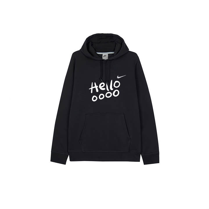 Nike Nike Sweatshirts Men's Black Hooded Thickened