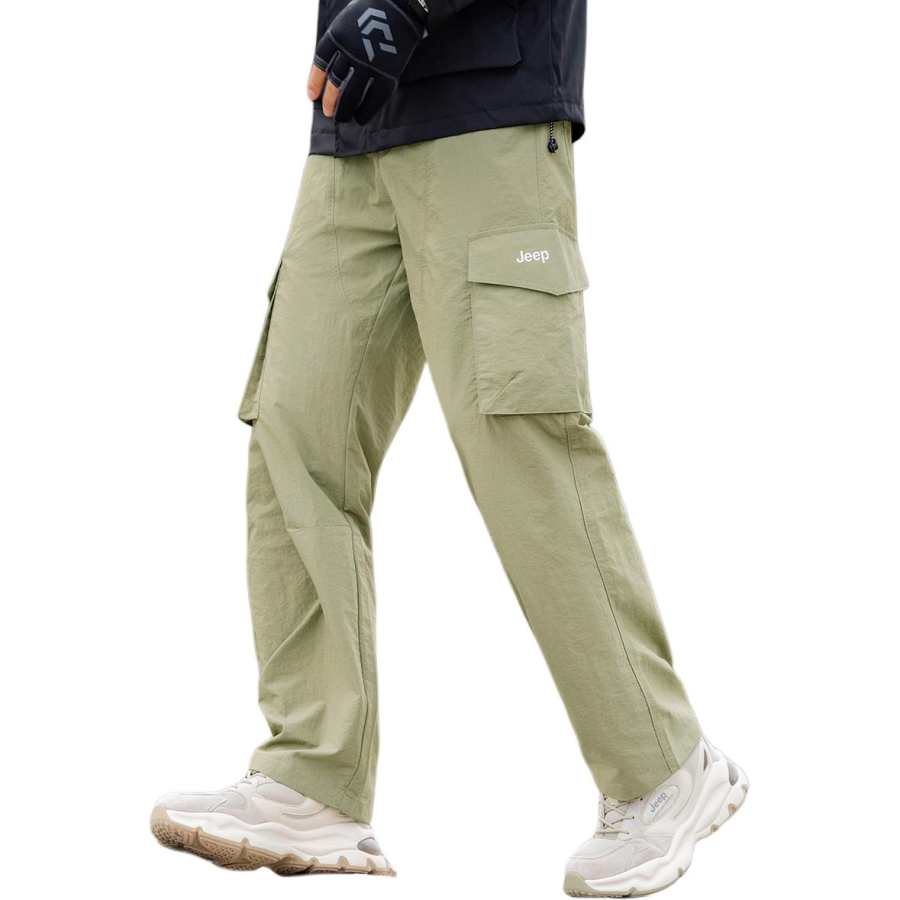 Jeep Casual Pants Unisex Thickened And Fleece Lined Sweatpants