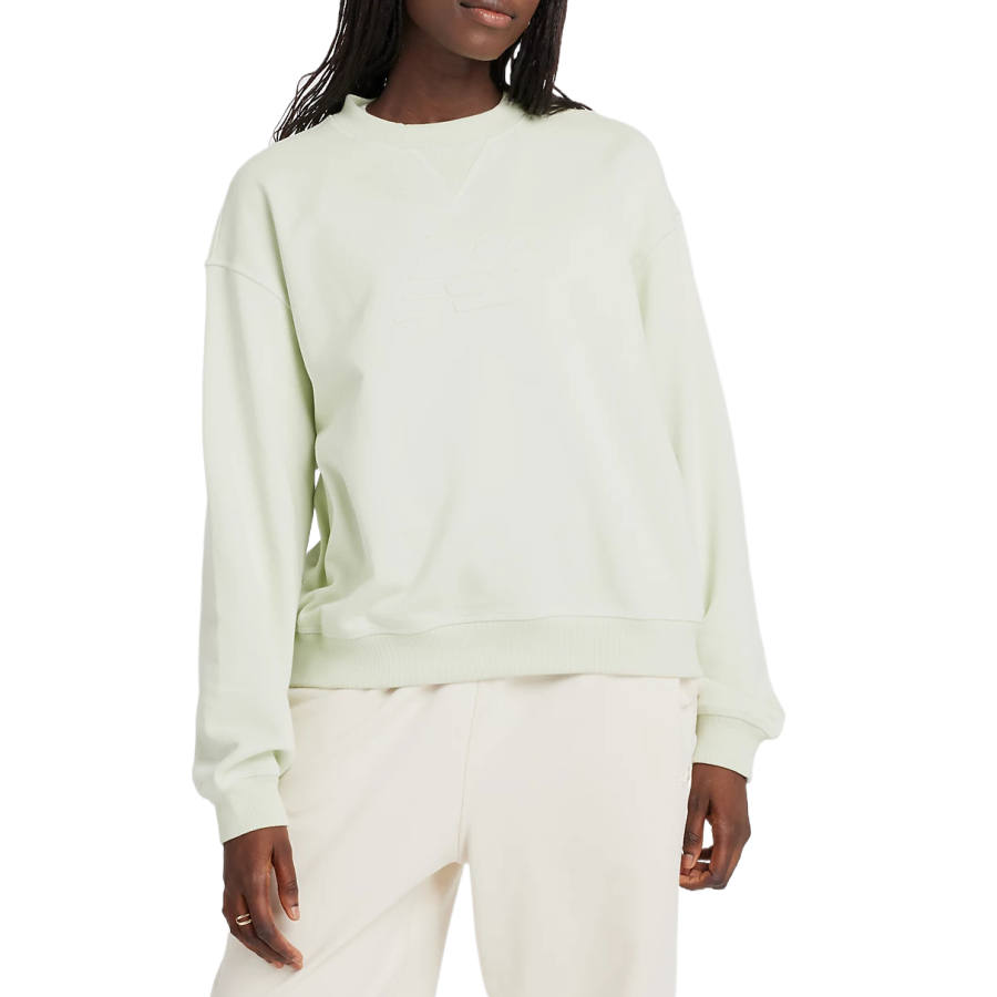 New Balance New Balance Sweatshirts Women's Mint Green Crew Neck Moderate