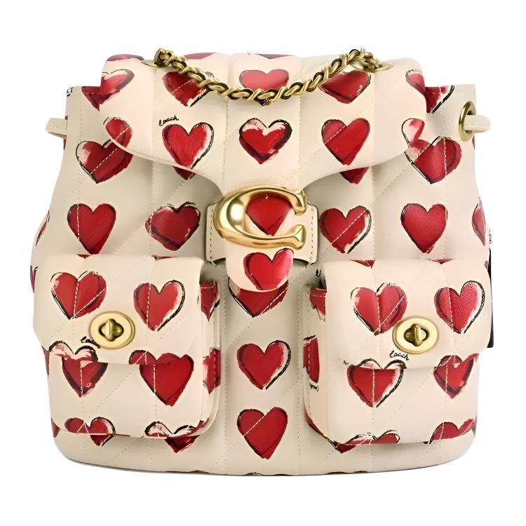 COACH COACH Tabby Sheepskin Backpack Small Women's Multicolor
