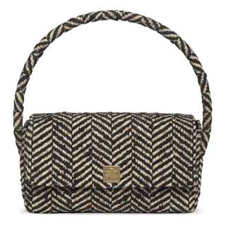 Anine Bing Wool Handbag Women's Black & White