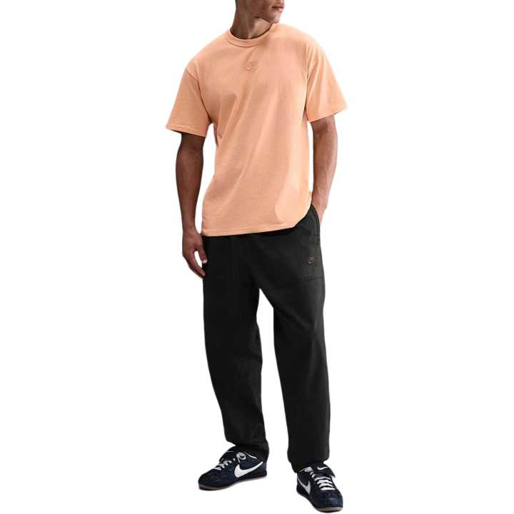 Nike Nike Sportswear T Shirts Men's Orange Chalk Crew Neck Moderate Straight Fit