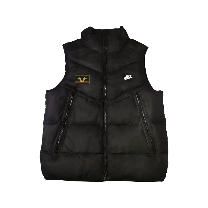 Nike Nike Alpha Down Vests Unisex Black Stand Collar Lightweight Other