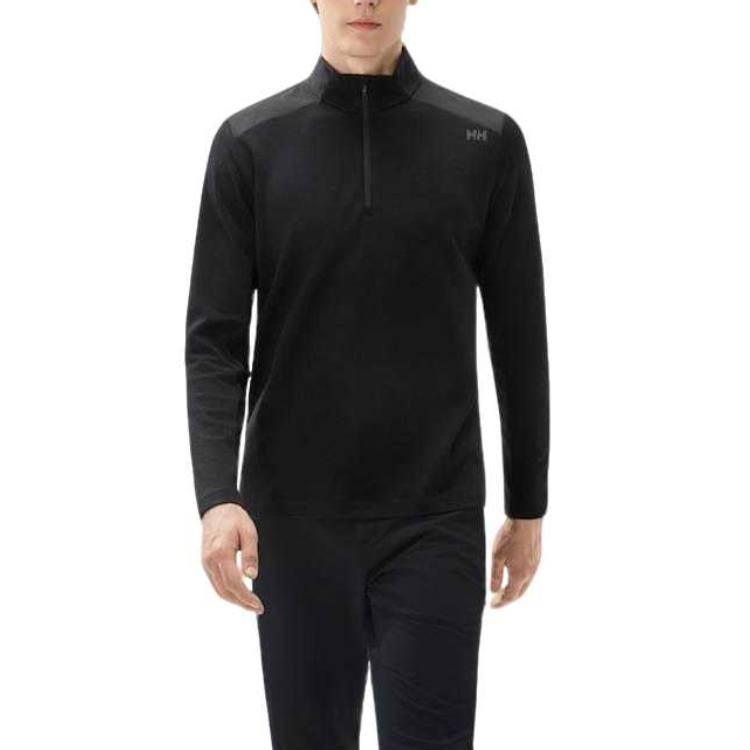 HELLY HANSEN HELLY HANSEN T Shirts Men's Black Stand Collar