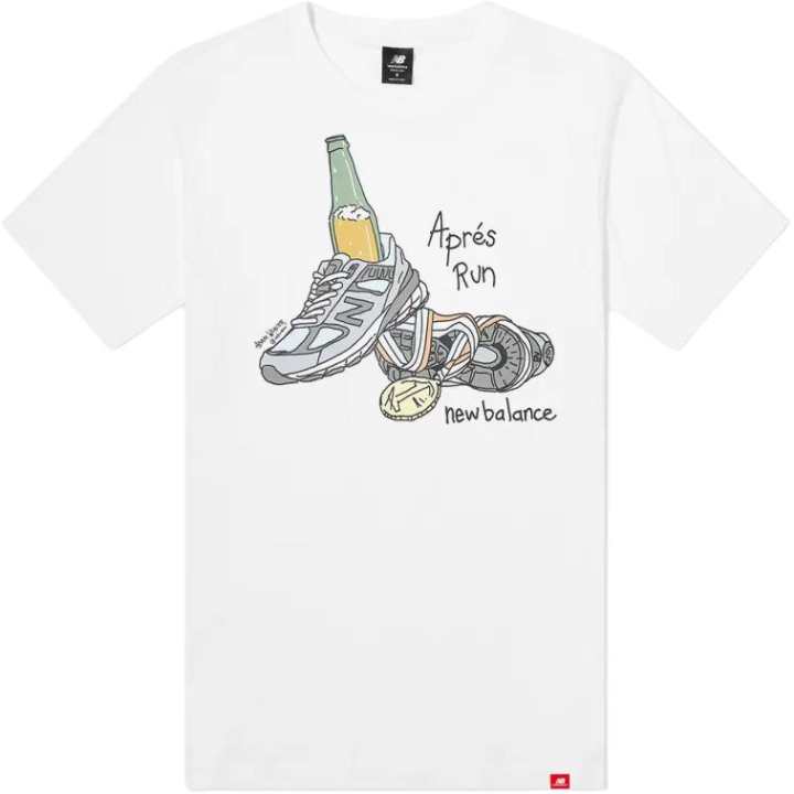New Balance New Balance T Shirts Men's White Crew Neck