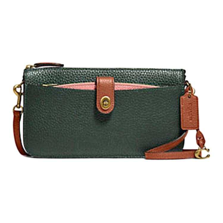 COACH Noa Pop Up Canvas With Leather Messenger Bag, Handheld, Crossbody Bag, Shoulder Bag Small Women's