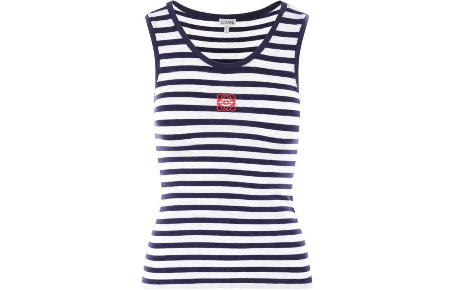 LOEWE LOEWE Anagram Striped Tank Top