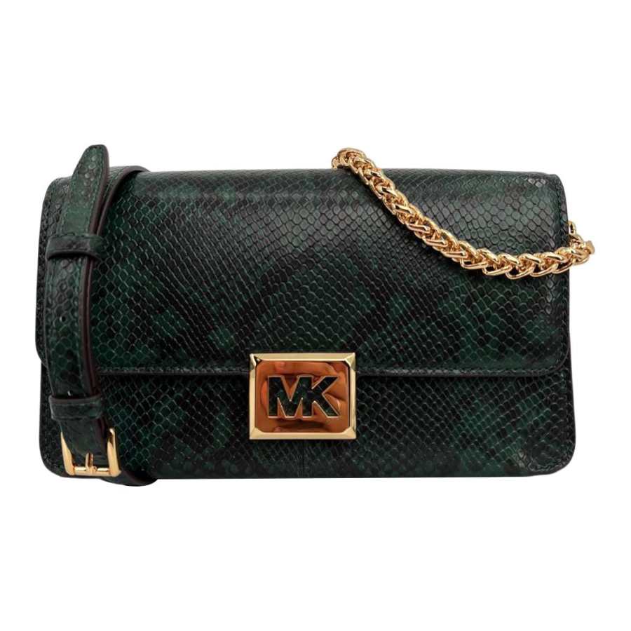 MICHAEL KORS Sonia Artificial Leather Crossbody Bag, Shoulder Bag Medium Women's Green