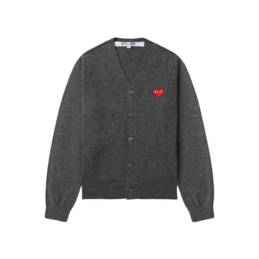 CDG Play Knitwear Unisex Gray Crew Neck Moderate