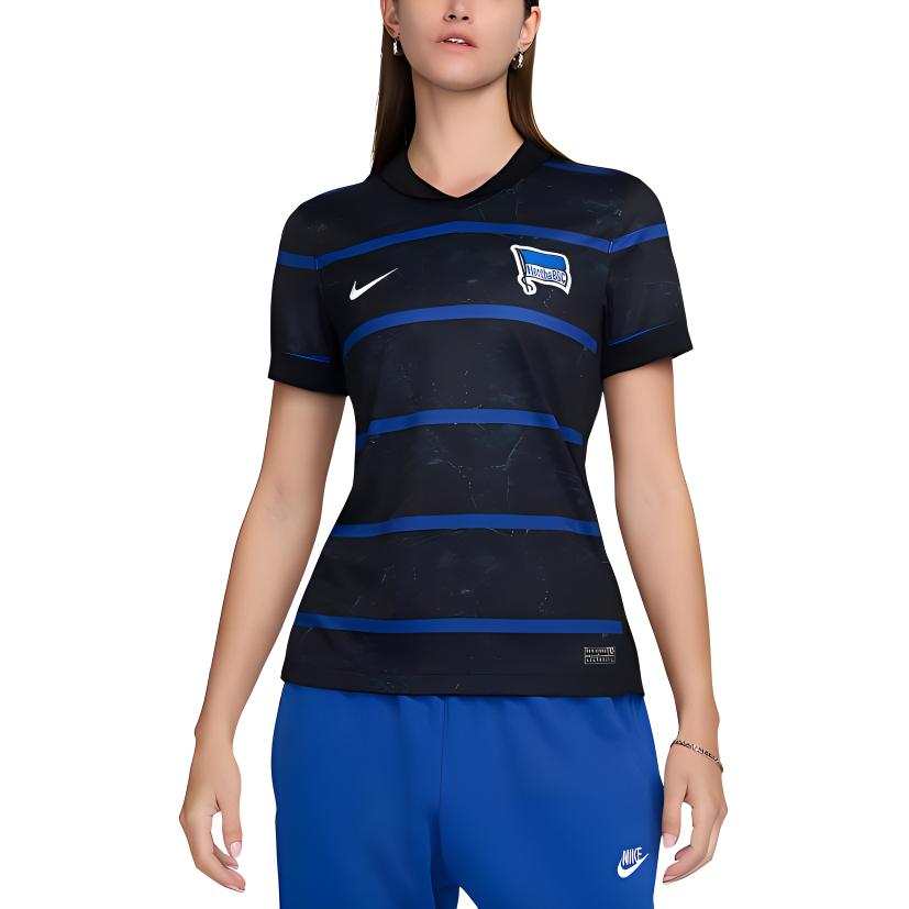 Nike Nike Berlin Hertha BSC Stadium Away Soccer Jersey Women's Black/Photo Blue/White