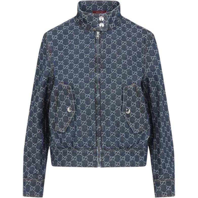 GUCCI GUCCI GG jacquard Denim Jacket