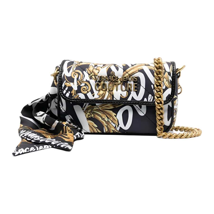 VERSACE JEANS COUTURE Polyester Crossbody Bag, Shoulder Bag Women's Black