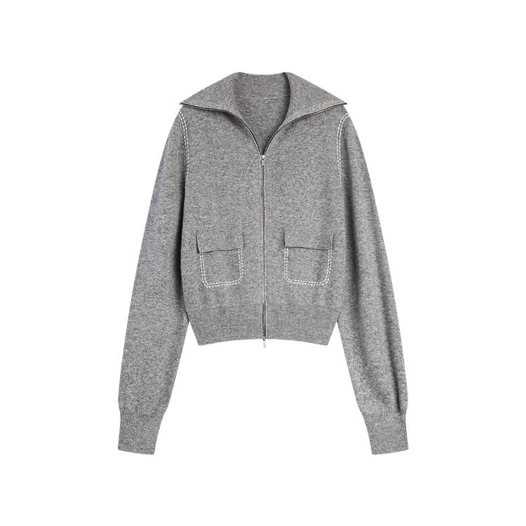 ELLE Sweaters Women's Lapel Moderate Cardigan