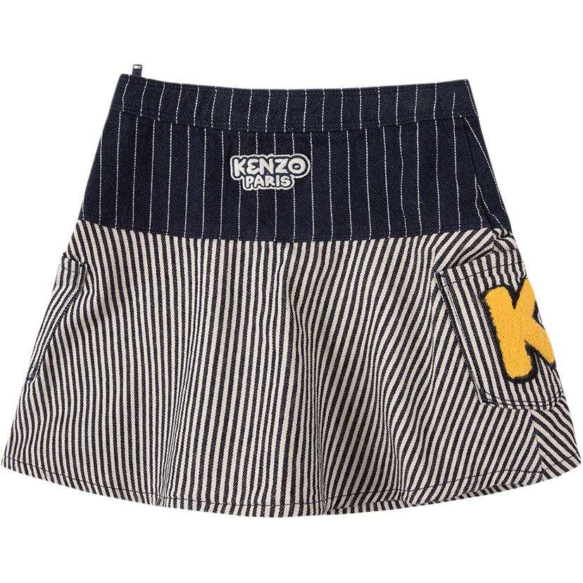 KENZO SS24 Moderate Skirt Kids' Marine Blue