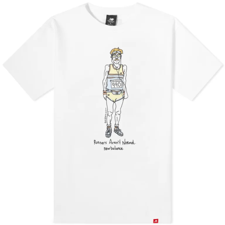 New Balance New Balance T Shirts Men's White Crew Neck