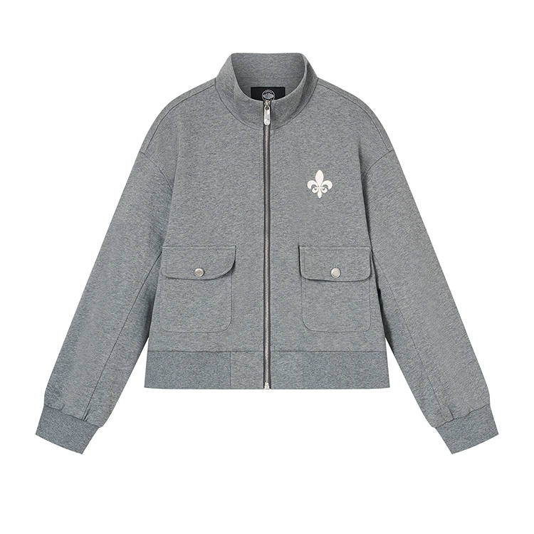 Palladium Cropped Coats Women's Stand Collar Moderate