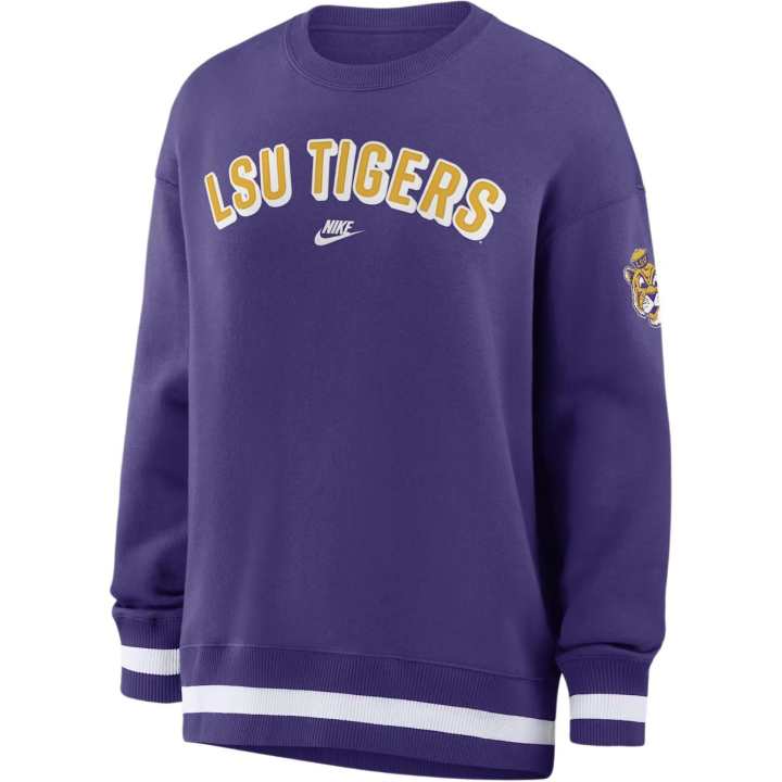 Nike Nike Lsu Legacy Phoenix Women's Nike College Oversized Pullover Crew