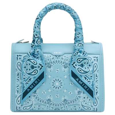AMIRI Nappa Leather Shoulder Bag, Crossbody Bag, Handbag Mini Women's Air Blue