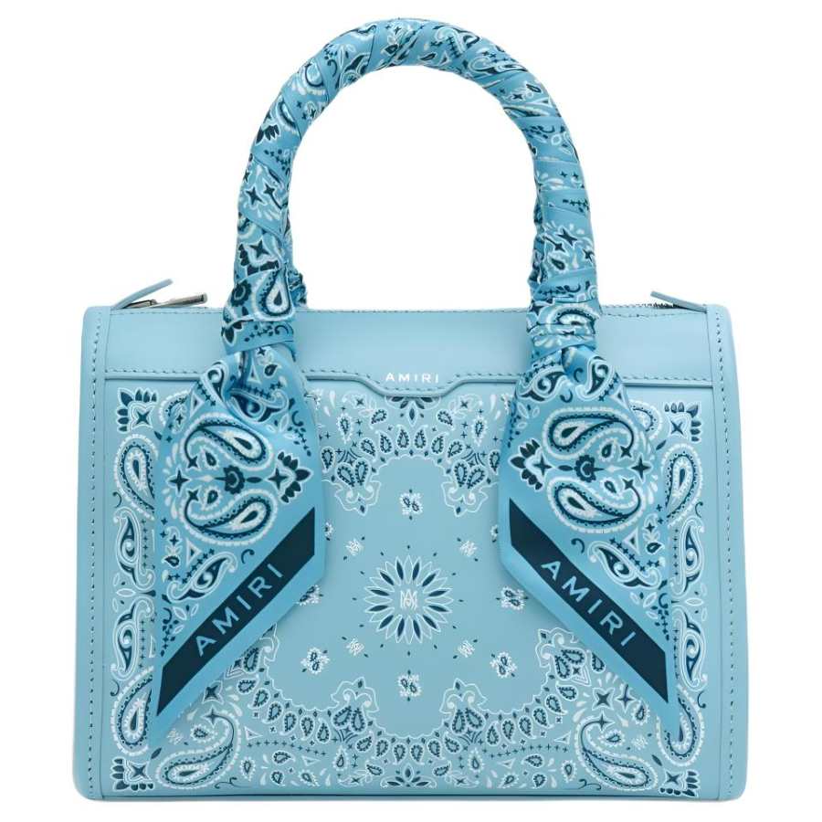 AMIRI Nappa Leather Shoulder Bag, Crossbody Bag, Handbag Mini Women's Air Blue