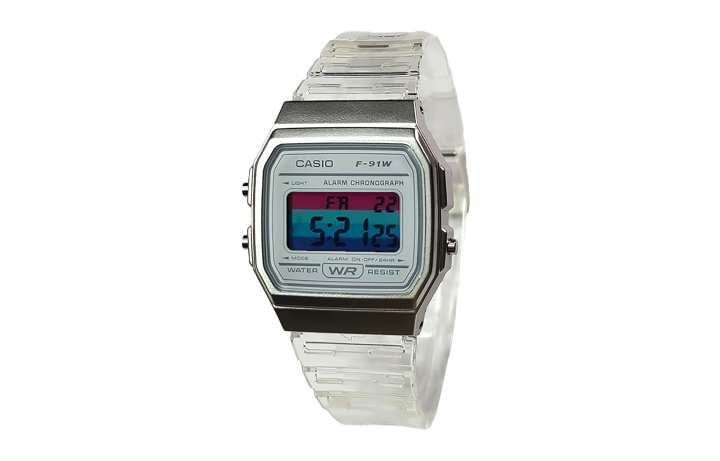 CASIO CASIO Custom Collection Quartz Movement Resin Strap Watch Unisex White Dial