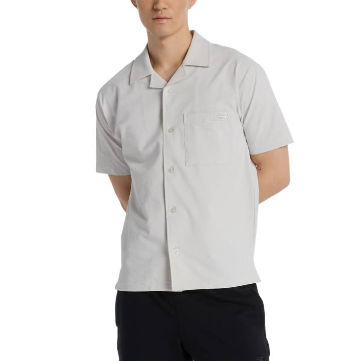 New Balance New Balance Shirts Men's Gray Quality Lapel Moderate