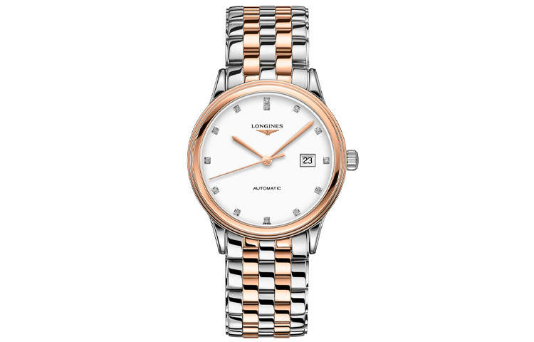 LONGINES Military Flag Collection Automatic Mechanical Movement Men's Watch 40mm White Dial Stainless Steel Case