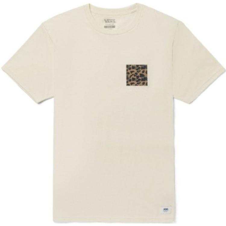 Vans T Shirts Unisex Beige Crew Neck Moderate Straight Fit
