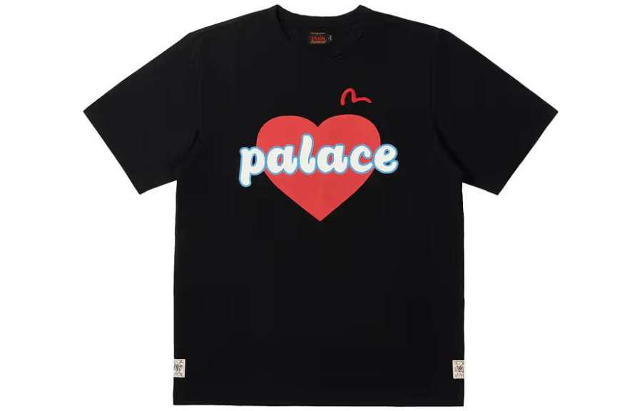 PALACE X Evisu Heart T shirt
