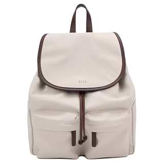 ELLE Fabric Backpack Regular Women's Optical White/Black