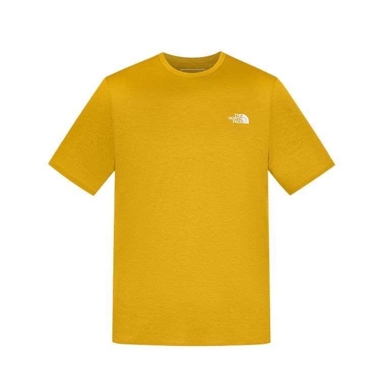 THE NORTH FACE T Shirts Men's 0XI/Yellow Crew Neck Thin
