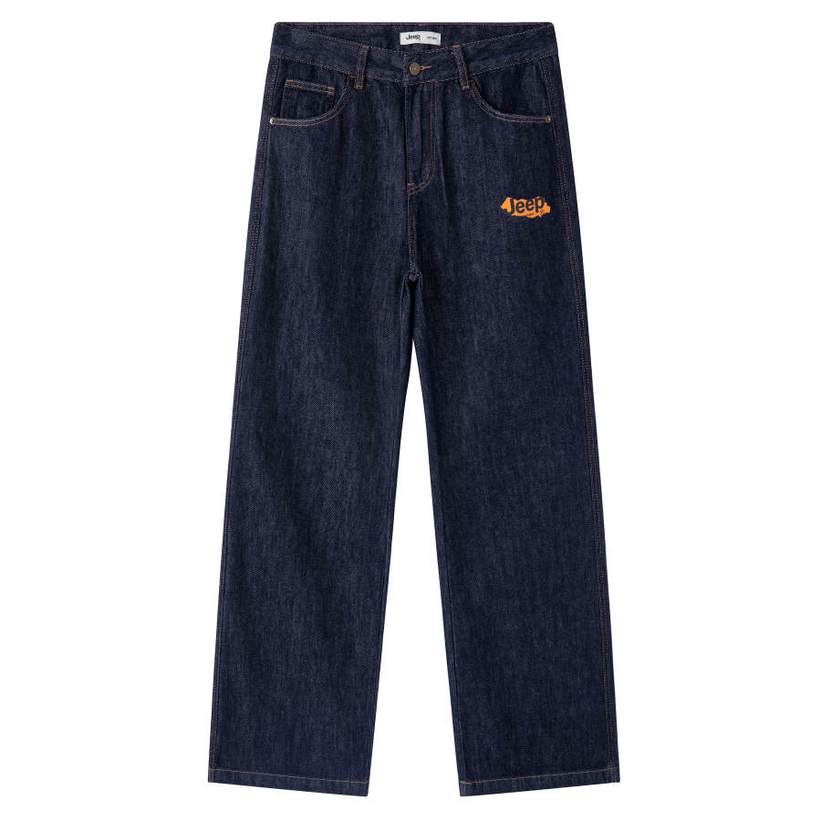 Jeep Jeans Unisex P755MWNV71 Original Denim Blue Moderate Straight Fit Pants