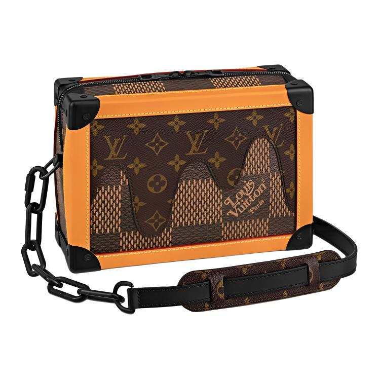 LOUIS VUITTON X Nigo Soft Trunk Damier Ebene Giant Brown