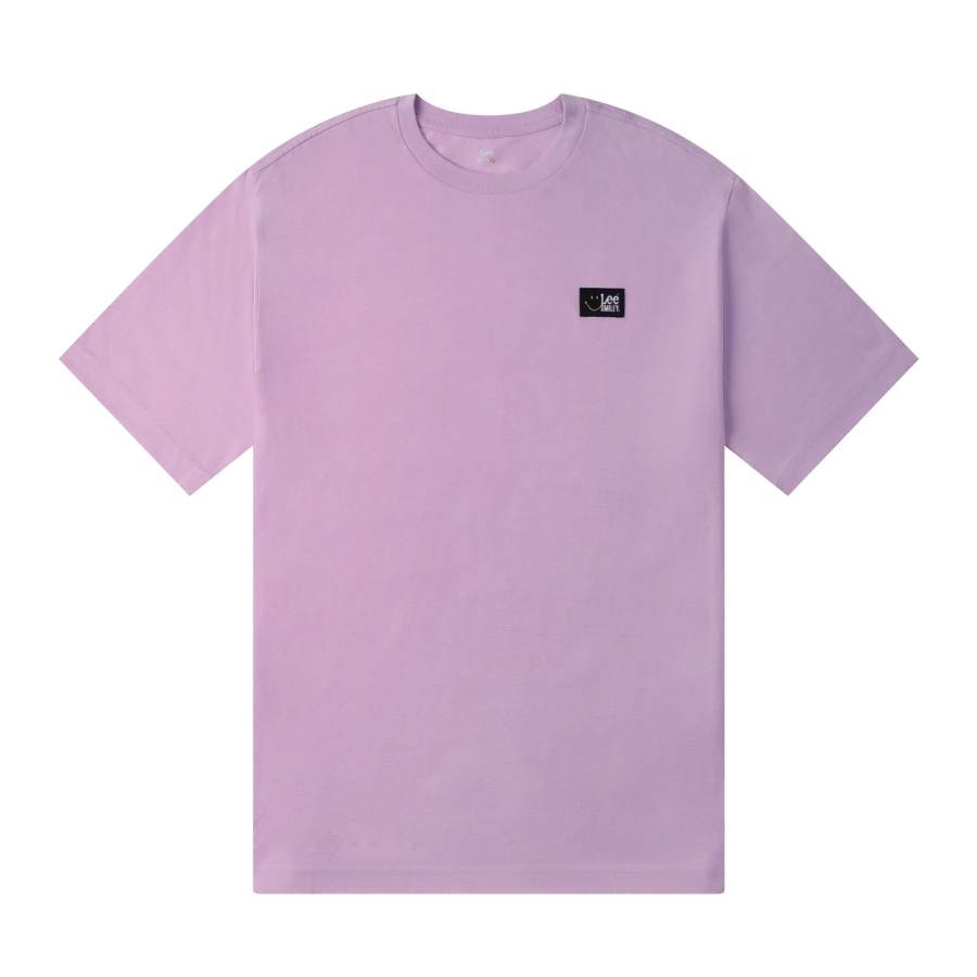 Lee T Shirts Men's Purple Crew Neck Moderate Straight Fit