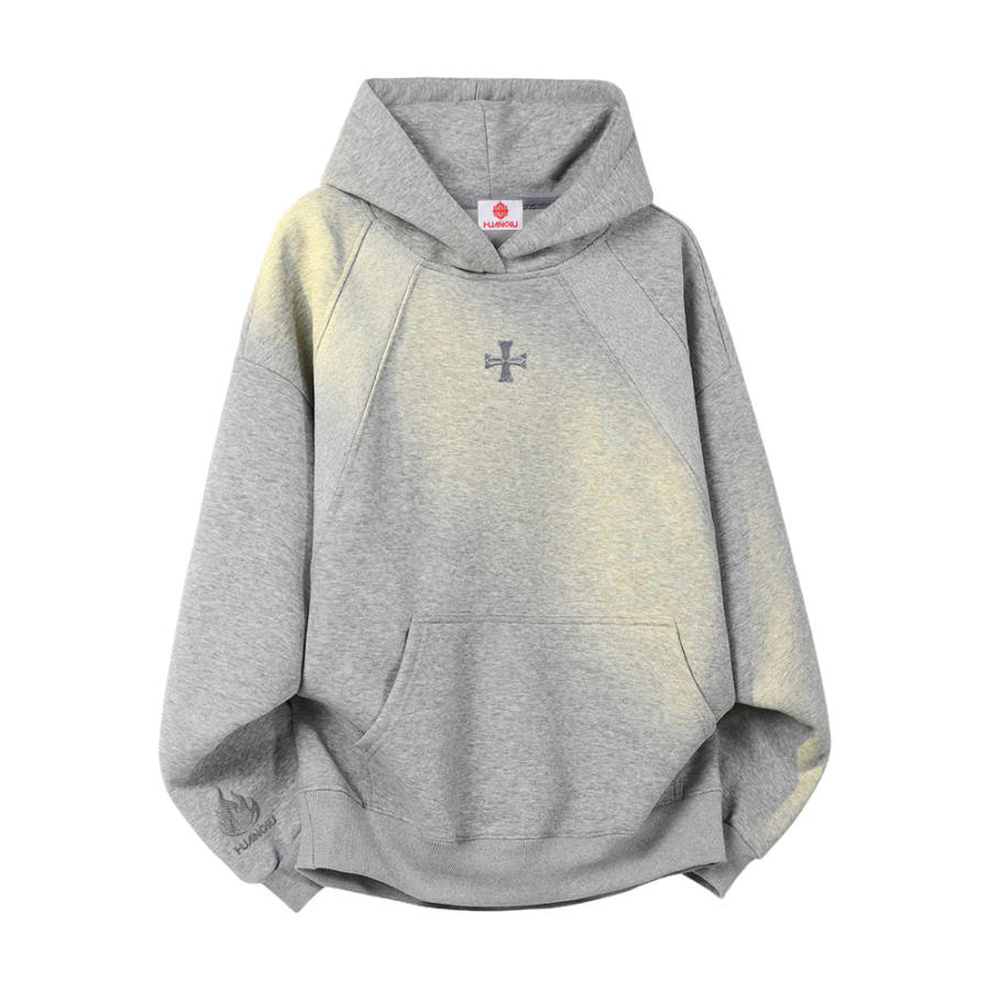 HUANQIU Sweatshirts Unisex Hooded Thickened Heavyweight