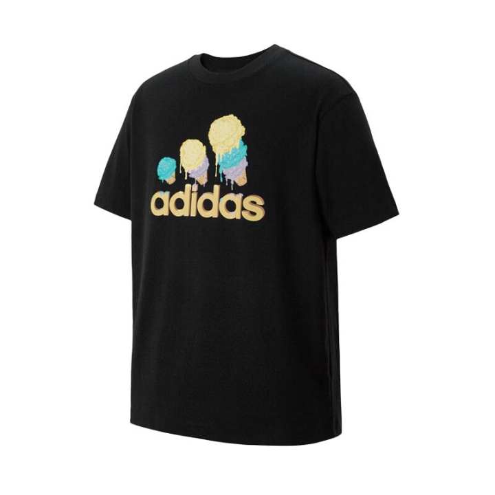 Adidas Adidas T Shirts Unisex Black Crew Neck Moderate