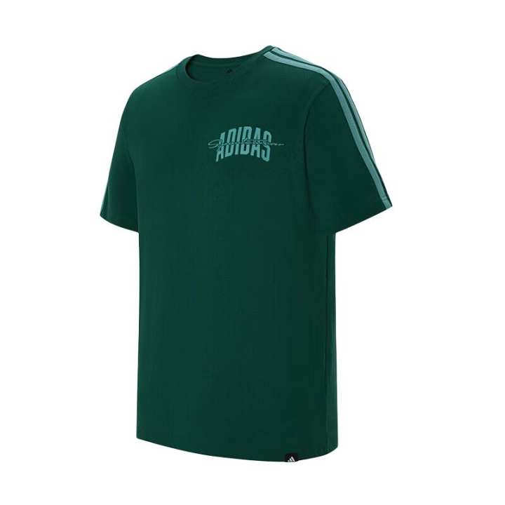 Adidas Adidas T Shirts Men's Green Crew Neck Moderate