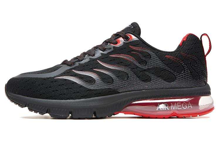 XTEP Cushioning Breathable Low top Running Shoes Men's Black Red