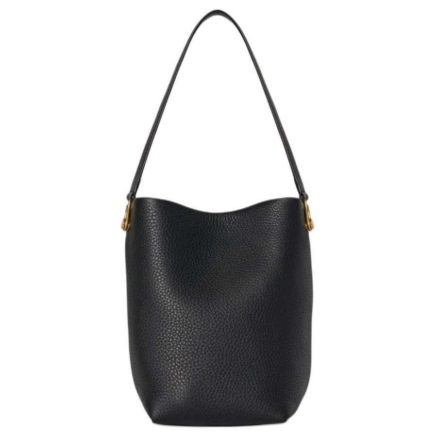 THE ROW Grain Calfskin Handbag, Shoulder Bag Small Women's Black