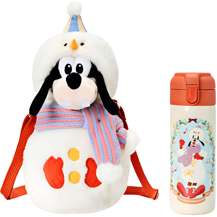 Disney Polyester With Cup Sleeve Portable Insulated Cup Crossbody Bag Regular Unisex White