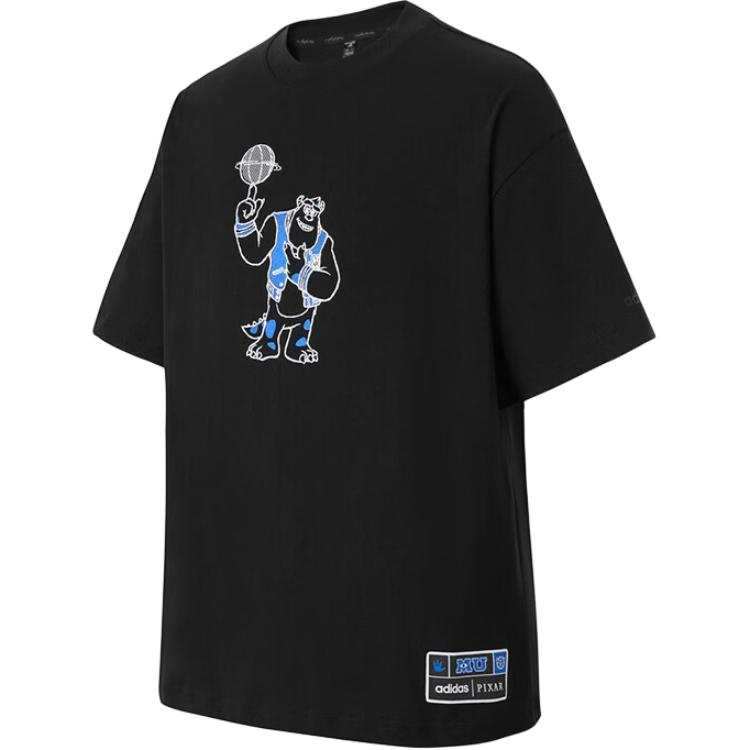 Adidas Adidas T Shirts Men's Black Crew Neck Moderate